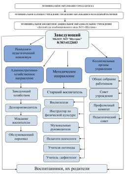 Схема управления МБДОУ №19"Шустрик"